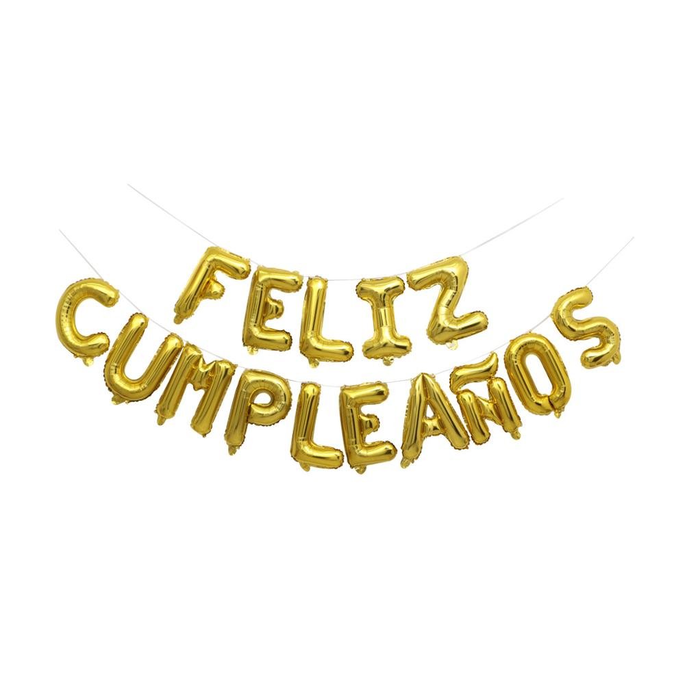 16" Balloon Banner - Feliz Cumpleanos