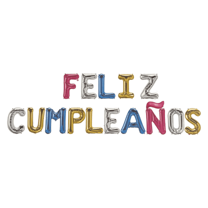 16" Balloon Banner - Feliz Cumpleanos