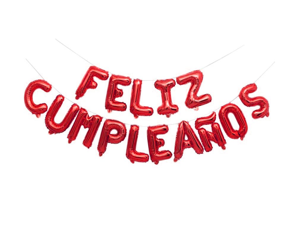 16" Balloon Banner - Feliz Cumpleanos