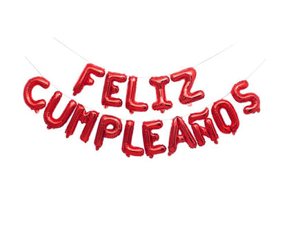 16" Balloon Banner - Feliz Cumpleanos