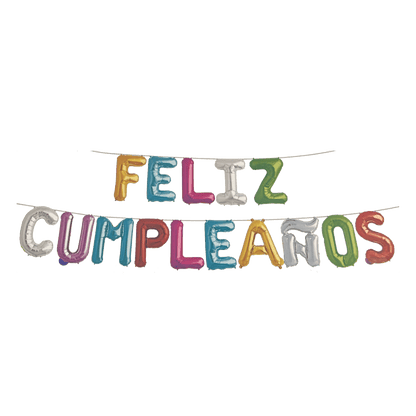 16" Balloon Banner - Feliz Cumpleanos