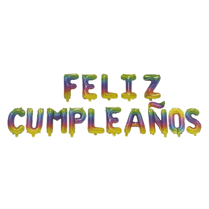16" Balloon Banner - Feliz Cumpleanos