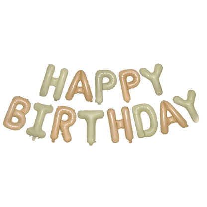 16" Balloon Banner - Happy Birthday