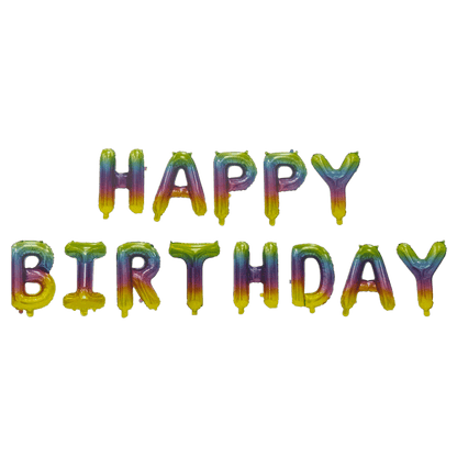 16" Balloon Banner - Happy Birthday