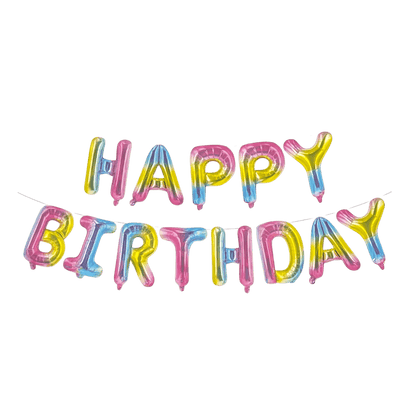 16" Balloon Banner - Happy Birthday
