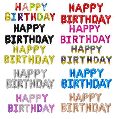 16" Balloon Banner - Happy Birthday