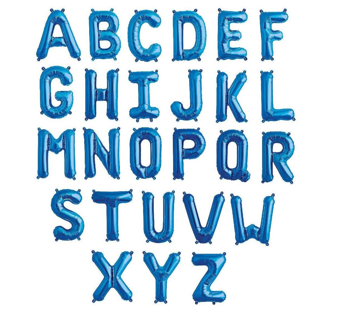 34" Balloon Letters - Blue - Party America