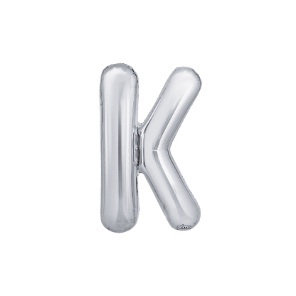 16" Balloon Letters - Silver (2ct)