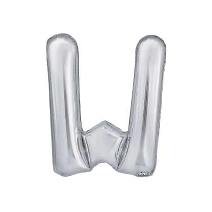 16" Balloon Letters - Silver (2ct)