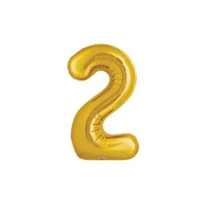 16" Balloon Numbers - Gold (2ct)