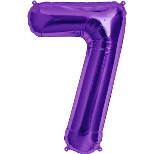 16" Balloon Numbers - Purple - Party America