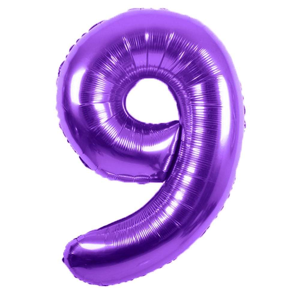 16" Balloon Numbers - Purple - Party America