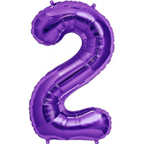 16" Balloon Numbers - Purple - Party America