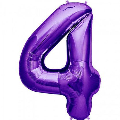 34" Balloon Numbers - Purple - Party America