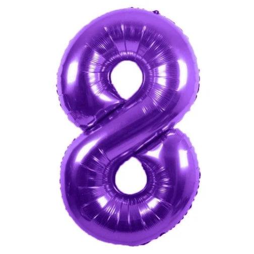 34" Balloon Numbers - Purple - Party America