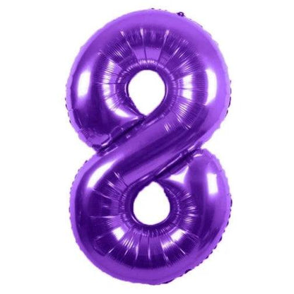 16" Balloon Numbers - Purple - Party America