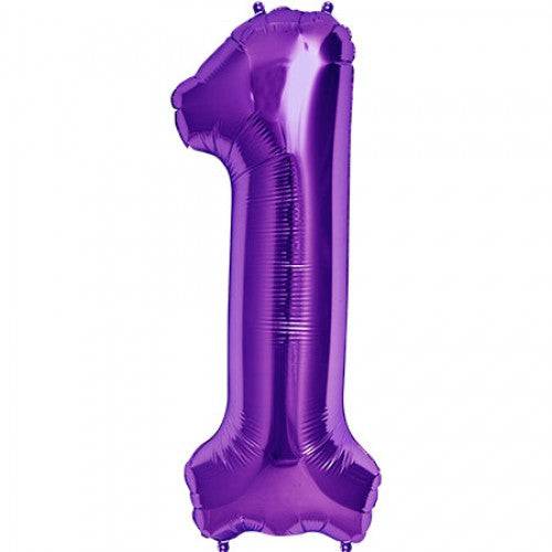 34" Balloon Numbers - Purple - Party America