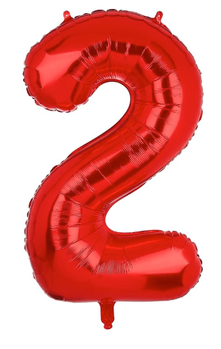 16" Balloon Numbers - Red - Party America