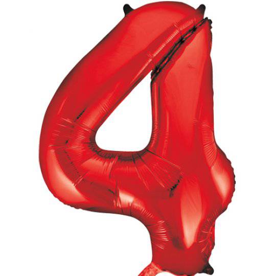 34" Balloon Numbers - Red Conver USA