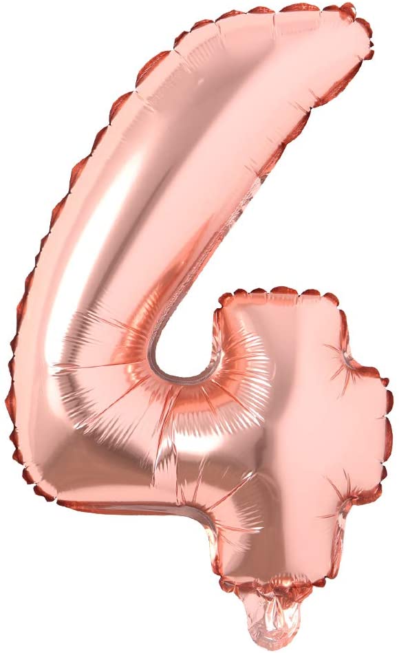 16" Balloon Numbers - Rose Gold - Party America