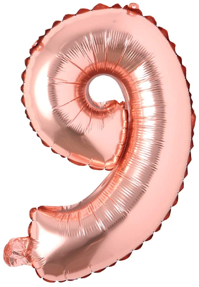 16" Balloon Numbers - Rose Gold - Party America