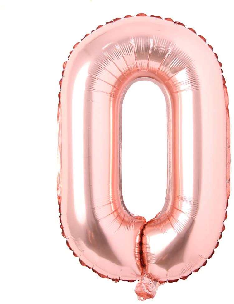 16" Balloon Numbers - Rose Gold - Party America