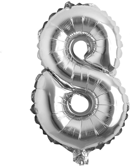 16" Balloon Numbers - Silver - Party America