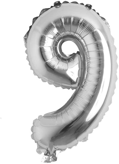 16" Balloon Numbers - Silver - Party America