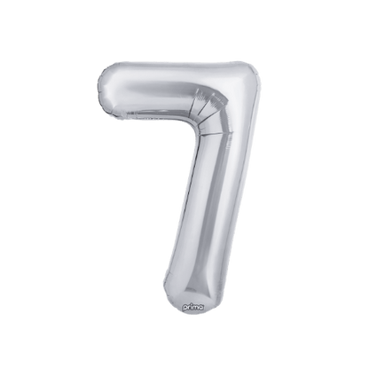 16" Balloon Numbers - Silver (2ct)