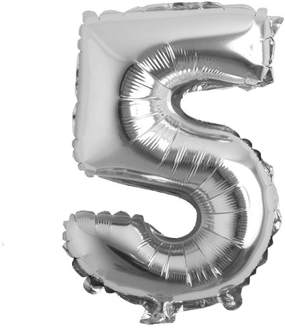 16" Balloon Numbers - Silver - Party America