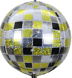 16" Holographic Disco Ball - Gold/Silver/Black
