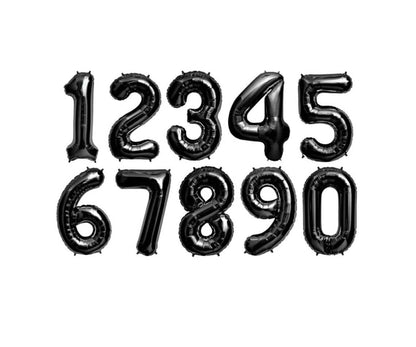 16" Numbers - Black - Party America