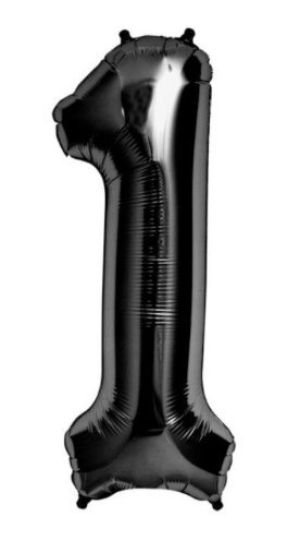 34" Balloon Numbers - Black Conver USA