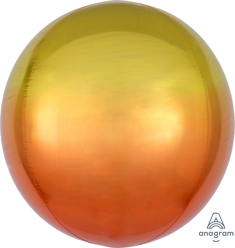 16" Ombre Yellow & Orange Orbz