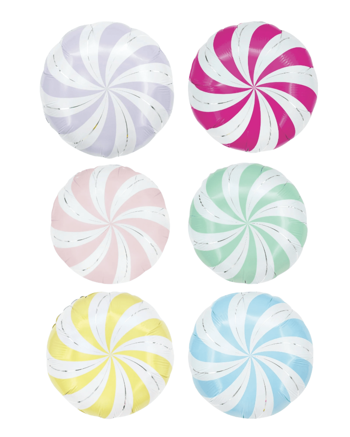 16" Round Swirly Candy (2ct)