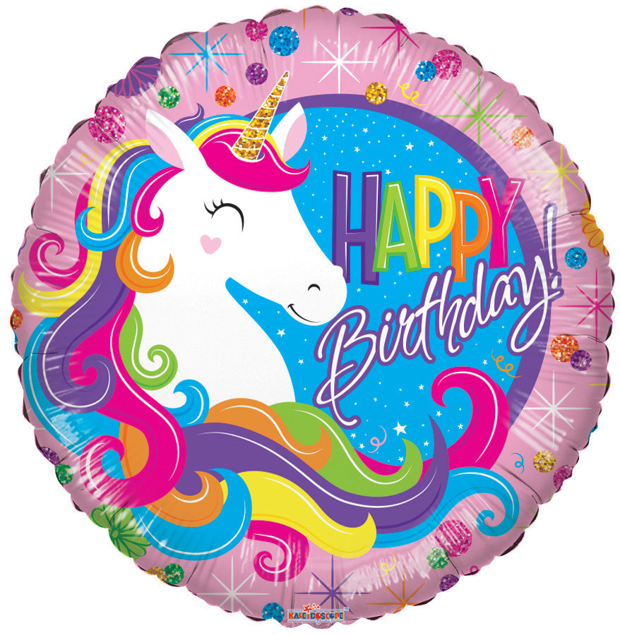 18" Rainbow Unicorn (100ct) - Conver USA