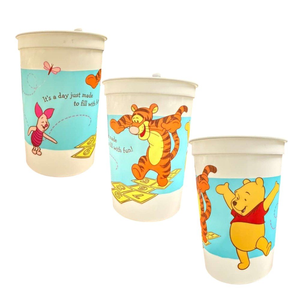16oz Plastic Cups - Pooh Playtime (12ct)