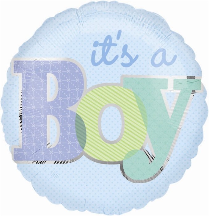 18" Baby Boy Stripes Dots (10ct)