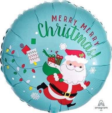 18" Christmas Running Santa (20ct)