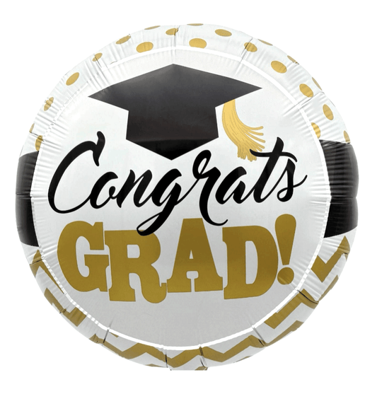 18" Congrats Grad Gold Dots - 50ct - Party America