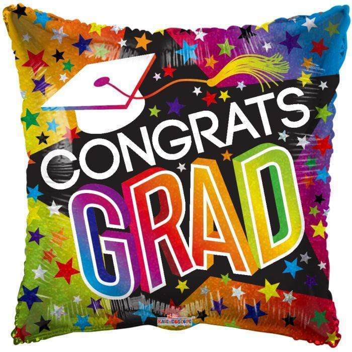 4" Congrats Grad Graduation Stars & Rainbow (100ct) - Conver USA