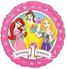 18" Foil Balloon - Princess 1st Birthday