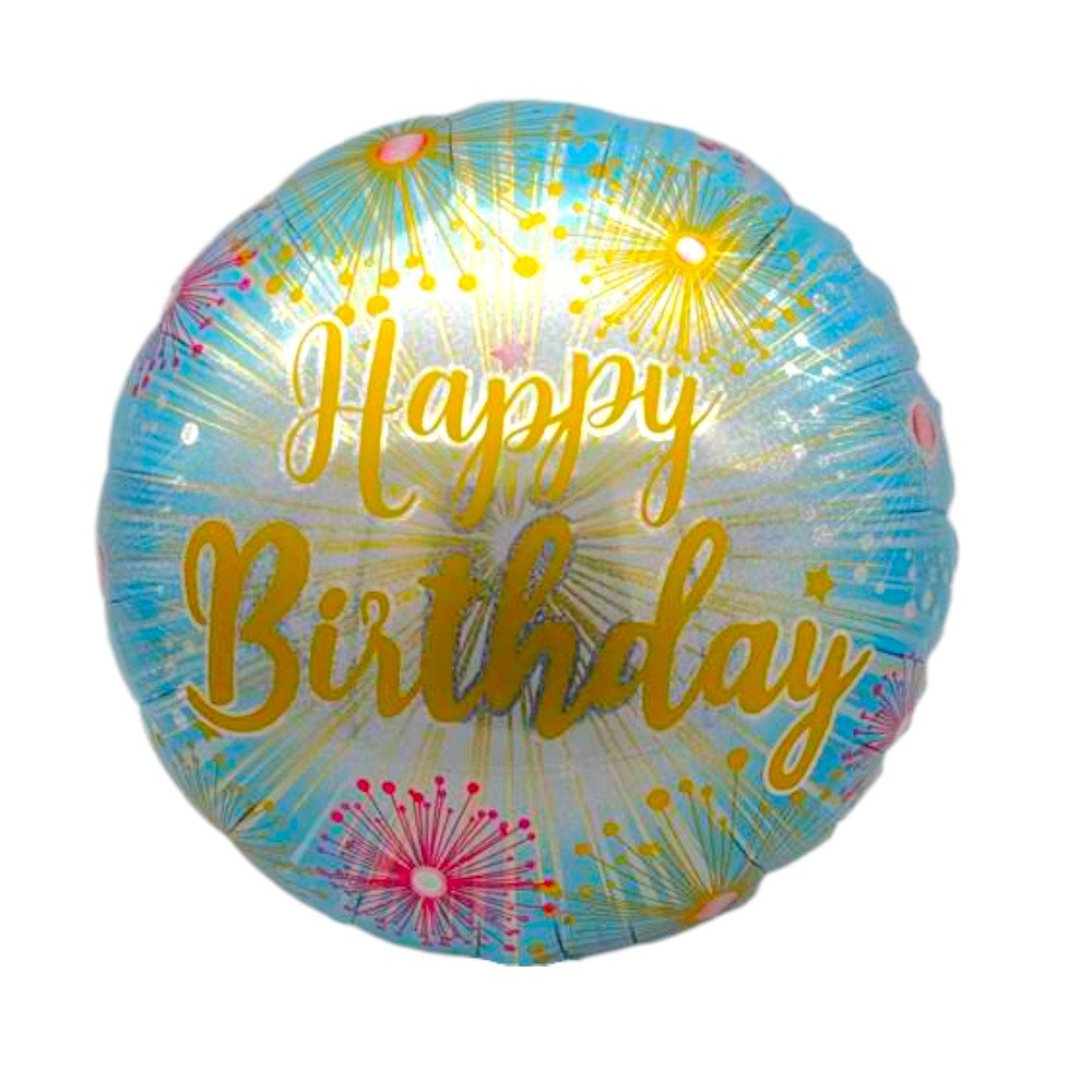 18" Happy Birthday - Blue Blast - 20ct - Party America