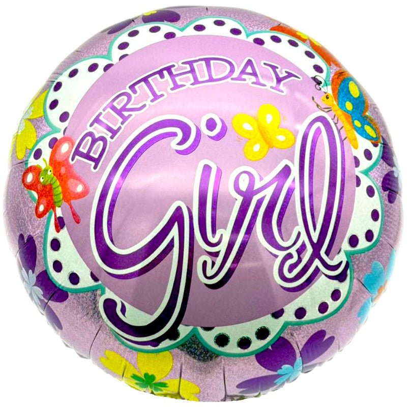 18" Happy Birthday - Butterflies & Flowers - 20ct - Party America