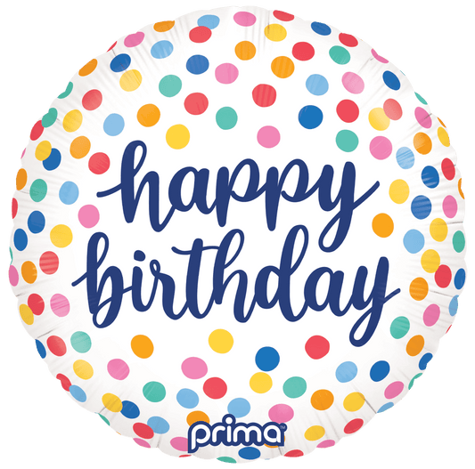 18" Happy Birthday Confetti
