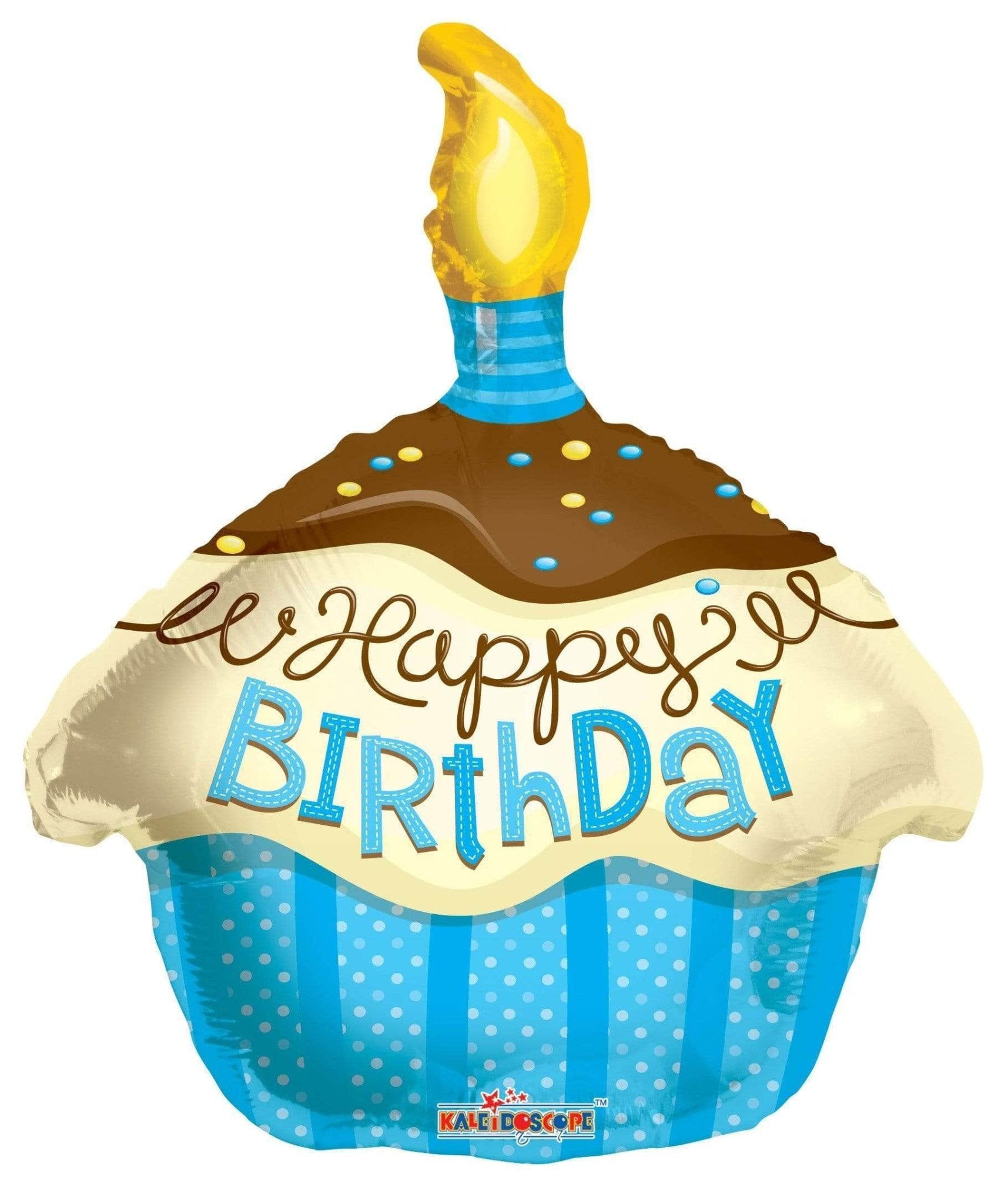 18" Happy Birthday Cupcake (100ct) - Conver USA