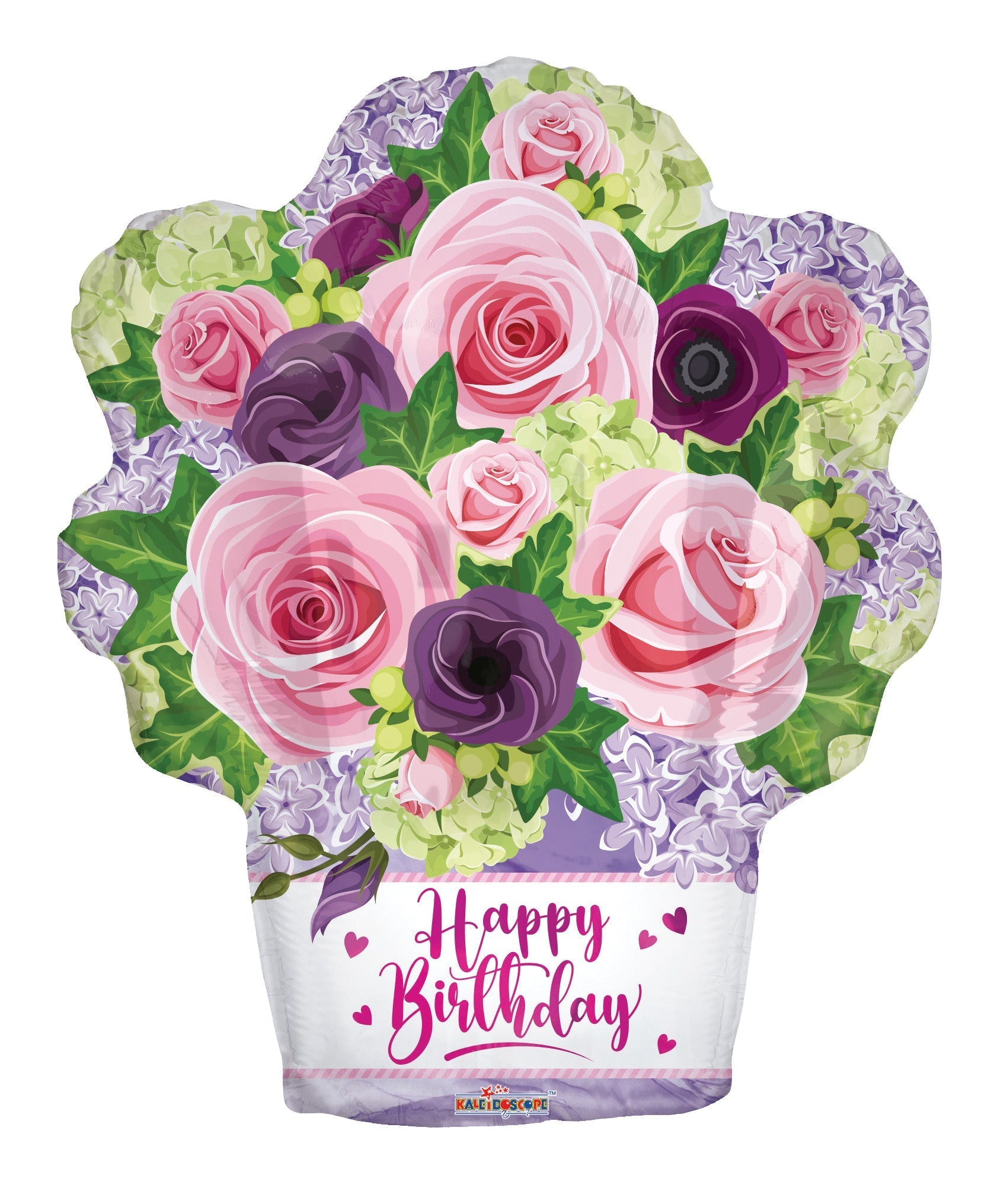 18" Happy Birthday - Flower Vase (100ct) - Conver USA
