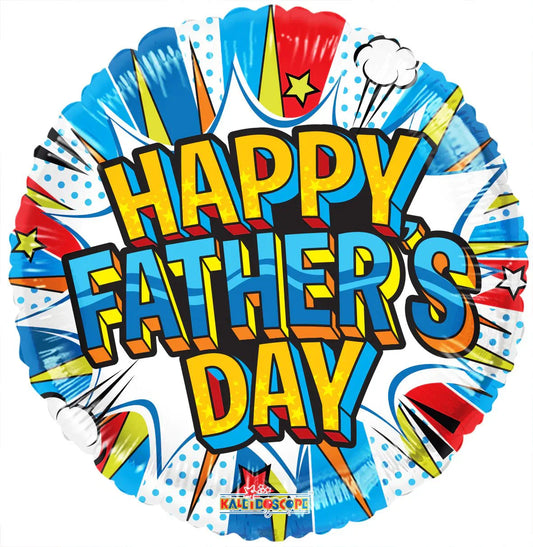 18" Happy Father's Day Comic (100ct) - Conver USA