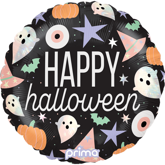 18" Happy Halloween Holographic Icons