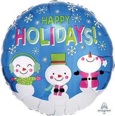 18" Happy Holidays Snowmen (20ct)
